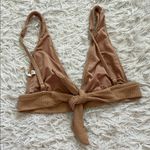 Aerie  Tan Ribbed Bikini Top Photo 2