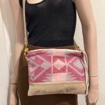 RAIS CASE Vida Wool Aztec Boho Convertible Fanny Pack Crossbody Bag Pink Photo 3