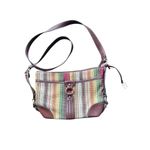 Etienne Aigner Vintage  Women's Multicolor Striped Print Crossbody Purse Bag Photo 3