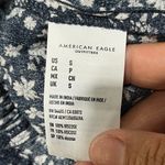 American Eagle  Women's Blue White Ditzy Print Cap Sleeve V-Neck Jumpsuit Small Photo 5