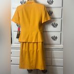 Vintage Skirt Suit‎ Yellow Size 10P Photo 2