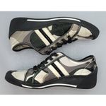 Coach Nia Wedge Sneakers Women’s 7.5 Silk Patch Logo Brown Pink Photo 12