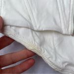 White Fox Boutique White Fox Ivory Boned Synching Corset Crop Top with Silver Buckle Straps XS Photo 9