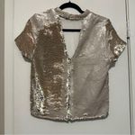 Ark & Co. Ark n co gold sequin top size M Photo 0