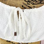 ZARA  Textured Cotton Linen Blend Smocked Back Crop Top White Large NWT Photo 5