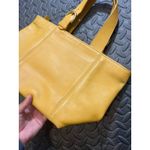 Coach Vintage ‎ SOHO Waverly Buckle Bag Leather 4133 Yellow Chamois Hand Bag Photo 5