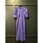 Revolve Rebecca Vallance Winslow short puff sleeve cut out back blue Midi Dress Size XS Photo 2