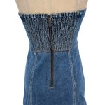 Alice + Olivia Janessa Mini Dress Sleeveless Denim Button Front Blue Size 6 Photo 8