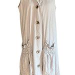 For Cynthia Linen Blend Lagenlook Sleeveless Art to Wear Dress with Pockets Photo 11