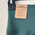 PINK - Victoria's Secret NWT Victoria's Secret PINK Cotton High Waist Leggings Green Gold Stripe Small Photo 2