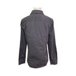 Madewell  Fitted Button-Down Shirt Size 12 Gray Cotton Long Sleeve NWT Photo 2