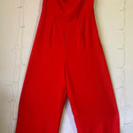 White House | Black Market  Vibrant Red Jumpsuit Photo 0