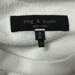 Rag and Bone  White Glitch Crewneck Sweatshirt in Medium Photo 6