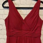Christina Wu Dress Size 10 Color Red Claret Pleated Photo 2