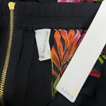 Line and Dot Tropical Floral/Leaf Silk Tapered Leg Cropped Pants size XS NWT Photo 6