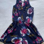 Japna  Navy Floral Romper Photo 0