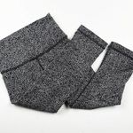 Lululemon Wunder Under Hi-Rise 1/2 Tight Crackle Jaquard Black White Size 2 Photo 0