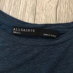 All Saints Blue Mellon Tunic Tank Top with Knot Small Photo 3