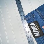 Minga London Butterfly Embroidered High Waist Straight Leg Jeans Y2K 32 US 8 Blue Photo 9