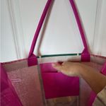 Masters Tournament Pink Green Jute Tote Bag Augusta National Golfcore Preppy Photo 6