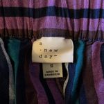 A New Day Wide Striped Linen Blend Shorts Small Photo 11