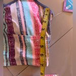 Free Country  Striped Retro Bikini Swimsuit front High Waist High Cut Legs S-4/6 Photo 5