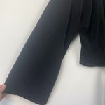 Blue Life  CRYSTAL‎ PLEATED KIMONO TIE FRONT TOP RIBBED BLACK KNOTTED KNOT XS/S Photo 4