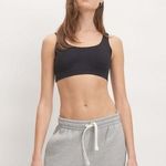 Everlane Womens The Perform Bra Sports Bra Logo Stretch Black XXS Photo 0