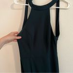 BHLDN  Lennox Halter Open-Back Side-Slit Stretch Crepe Gown Photo 4