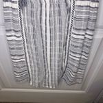 Vince Camuto Gray Jacquard Stripe Cinched Drop Waist Dress Photo 3
