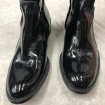 Vintage shiny patent black 1960s go Photo 4