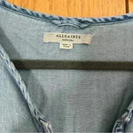 All Saints Sherri Denim Chambray Short Sleeve Pocket Shirt Dress Medium Photo 6