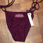 Victoria's Secret Victoria’s Secret XS Cheeky Burgundy Maroon “Pink Rogue” Fishnet Bikini Bottoms Photo 1