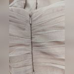 RTR Amsale 18 light pink strapless tulle bridesmaid dress draped blush a Photo 3