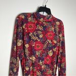 Garnet Hill Green cotton by floral robe pockets pink purple one size fits most Photo 5