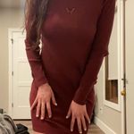 Wild Fable Super Cute Y2k Style Burgundy Butterfly Body Con Ribbed Dress  Photo 0