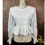 Faithfull the Brand Savita Linen Open Back Top - White - size 4 Photo 3