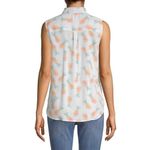 BeachLunchLounge Top M NWT Pineapple Print Tie Summer Vacation Beach Pool Swim Photo 8