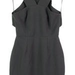 AQ/AQ AQAQ Shatter Cutout Halter Knee Length Dress Black Size 4 Photo 0