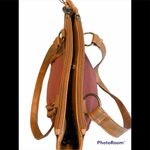 Stone Mountain Coral Fabric/Leather Shoulder Bag Photo 9