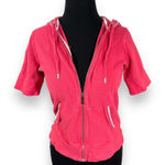 Ralph Lauren Lauren‎  Sport Short Sleeve Hoodie Womens XS Pink Photo 0