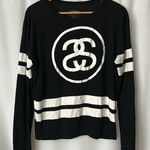 Stüssy Stussy Vintage Black Long Sleeve Sweatshirt Top **Size M**🖤🖤 Photo 0