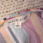 Main Strip large striped multicolor tie front top Photo 2
