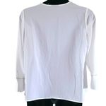 Alfani NWOT  Women’s White Long Sleeve V-Neck Dressy Blouse Top Size Large Photo 5