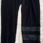 Terez Faux Leather Star Cut Out Joggers Photo 4