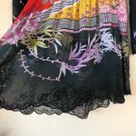 Sheer Print Long Bell Sleeve Cover Up S/M/L Size M Photo 6