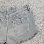 Free People Womens Cut Off Jean Shorts 26 Blue Distressed Denim Button Fly Photo 2