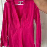 Urban Outfitters  Phoebe Corset Shirt Dress Mini Hot pink Photo 2