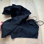 ZARA  Black Ruffle One Shoulder Crop Top Size Small blouse Fun Feminine Going Out Photo 5