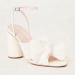 Loeffler Randall Camellia Pearl Pleated Bow Heel Size 10 DIRTY Photo 0